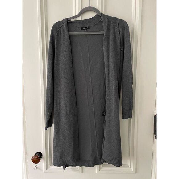 Verve ami charcoal gray cardigan sweater S - Picture 1 of 5